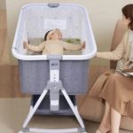 Baby Bed Crib Portable Bassinet Bedside Liftable Cradle