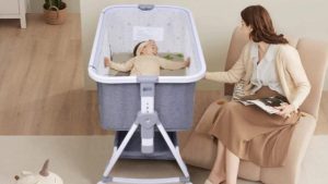 Baby Bed Crib Portable Bassinet Bedside Liftable Cradle