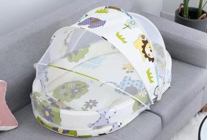 Baby Mattress Mosquito Net Bed - Cute Animals